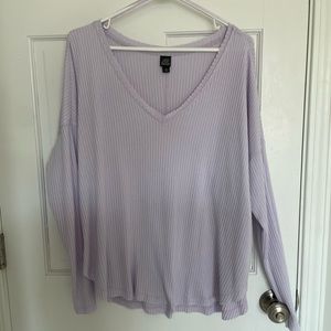 Pastel Purple Long Sleeve Too